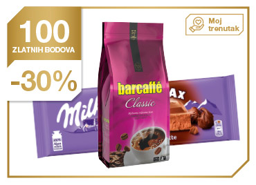 Barcaffe classic 175g + Milka Noisette 290g
