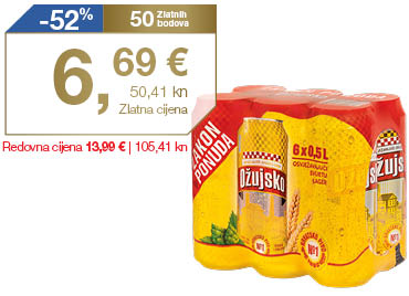 Pivo Ožujsko limenka