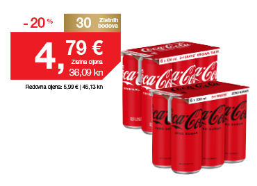 Coca-Cola 5+1 gratis