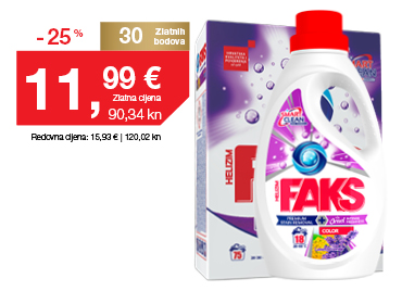 Faks 4,875 kg Lavanda & Smilje 75 pranja KK Smart Clean ili Faks Gel 3,75 l Lavanda & Smilje 75 pranja Smart Clean
