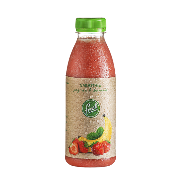 Fresh smoothie jagoda i banana