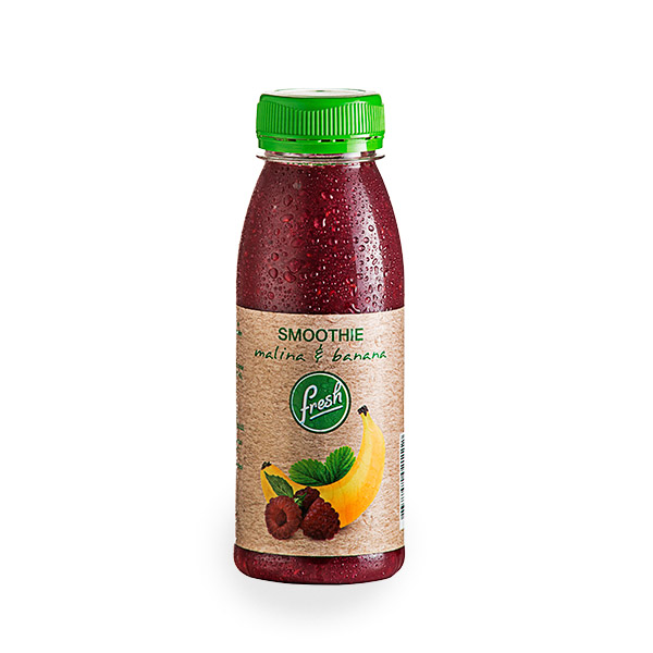 Fresh smoothie malina i banana
